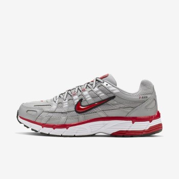 Nike P-6000 - Férfi Utcai Cipő - Szürke/Piros/Fekete/Szürke